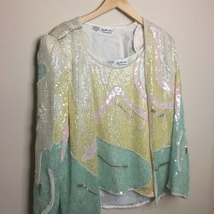 Rare Vintage 70’s Judith Ann Creations sequins set